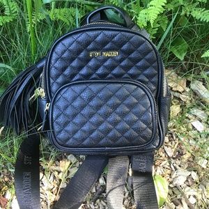 Steve Madden Black Mini Backpack